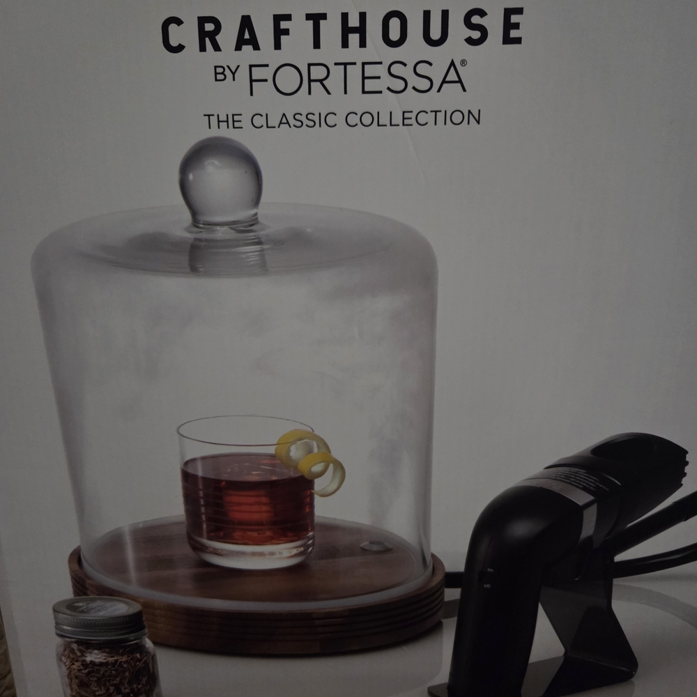 Forte Crafthouse Glass Display with Wooden Base